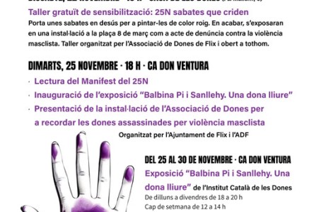 25N: Dia Internacional contra les violències masclistes