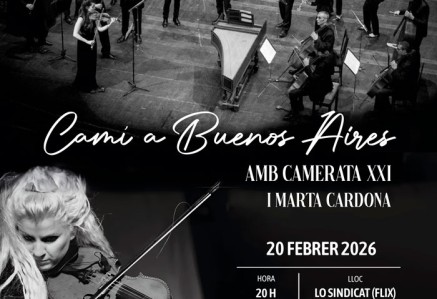 Concert “Camí a Buenos Aires” amb Camerata XXI i Marta Cardona